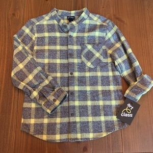 Boys flannel art class button down shirt 5t